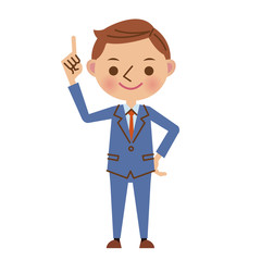 困って両手を上げるビジネスマン