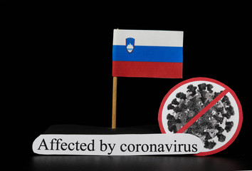 Slovenia is one of many lands affected by coronavirus. Covid-19 is a type of group of RNA viruses that cause a variety of diseases in humans, mainly respiratory tract. Viral disease. Medicine. Panic.