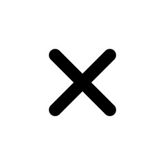Delete. vector Simple modern icon design illustration.