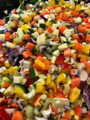 verdure tagliate cuoco chef 