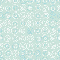 Ripples outlines seamless vector pattern in pastel blue and white colors. Simple minimal surface print design. Great for backgrounds and textures for wellbeing, wellness and nature themed projects.