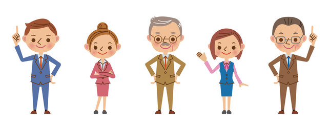 笑顔のビジネスチーム