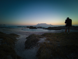Photographer Table Mountain Cape Town sunset
