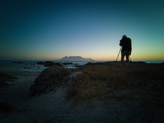 Photographer Table Mountain Cape Town sunset