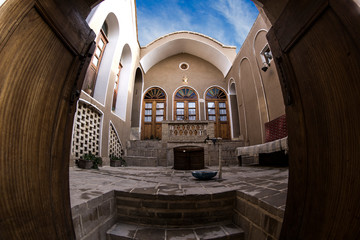 The perfect view of an old historic buildings in Iran