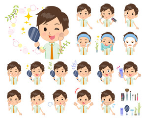 school boy pale green shirt summer_beauty