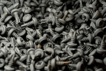 Black self drilling screws used in carpentry and handicrafts for industrial and household. Best for drywall.