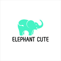modern colorfull elephant concept logo vector idea