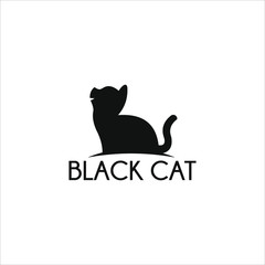Cats in the form of logo silhouettes
