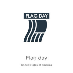 Flag day icon vector. Trendy flat flag day icon from united states of america collection isolated on white background. Vector illustration can be used for web and mobile graphic design, logo, eps10
