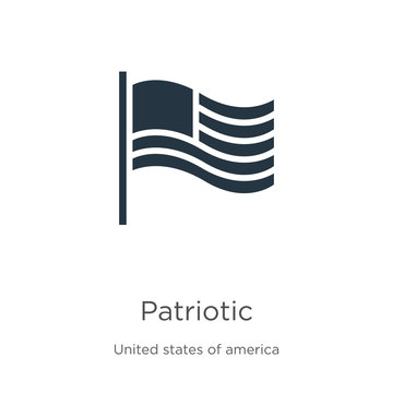 Patriotic icon vector. Trendy flat patriotic icon from united states of america collection isolated on white background. Vector illustration can be used for web and mobile graphic design, logo, eps10