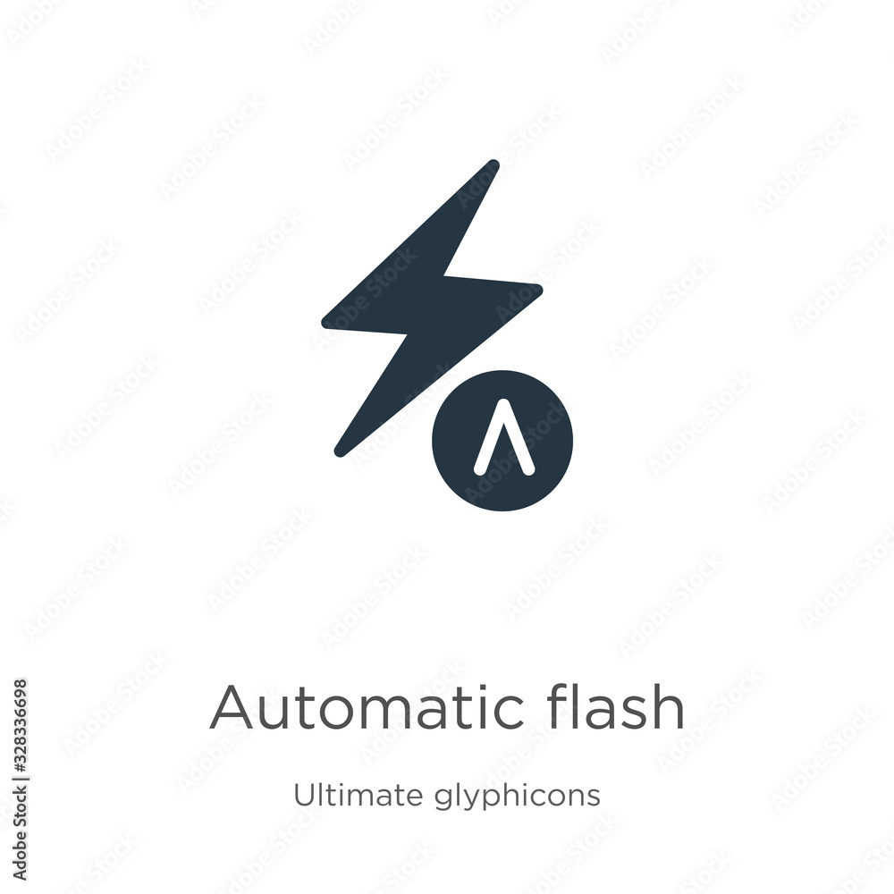 Poster automatic flash icon vector. trendy flat automatic flash icon from ultimate glyphicons collection is
