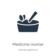 Medicine mortar icon vector. Trendy flat medicine mortar icon from ultimate glyphicons collection isolated on white background. Vector illustration can be used for web and mobile graphic design, logo,