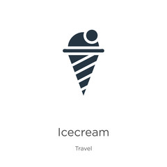Icecream icon vector. Trendy flat icecream icon from travel collection isolated on white background. Vector illustration can be used for web and mobile graphic design, logo, eps10