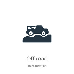 Off road icon vector. Trendy flat off road icon from transportation collection isolated on white background. Vector illustration can be used for web and mobile graphic design, logo, eps10