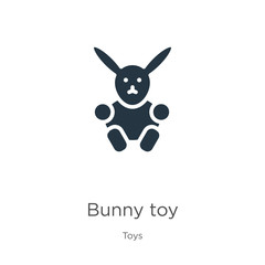 Bunny toy icon vector. Trendy flat bunny toy icon from toys collection isolated on white background. Vector illustration can be used for web and mobile graphic design, logo, eps10