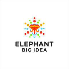 simple elephant logo design inspiration.