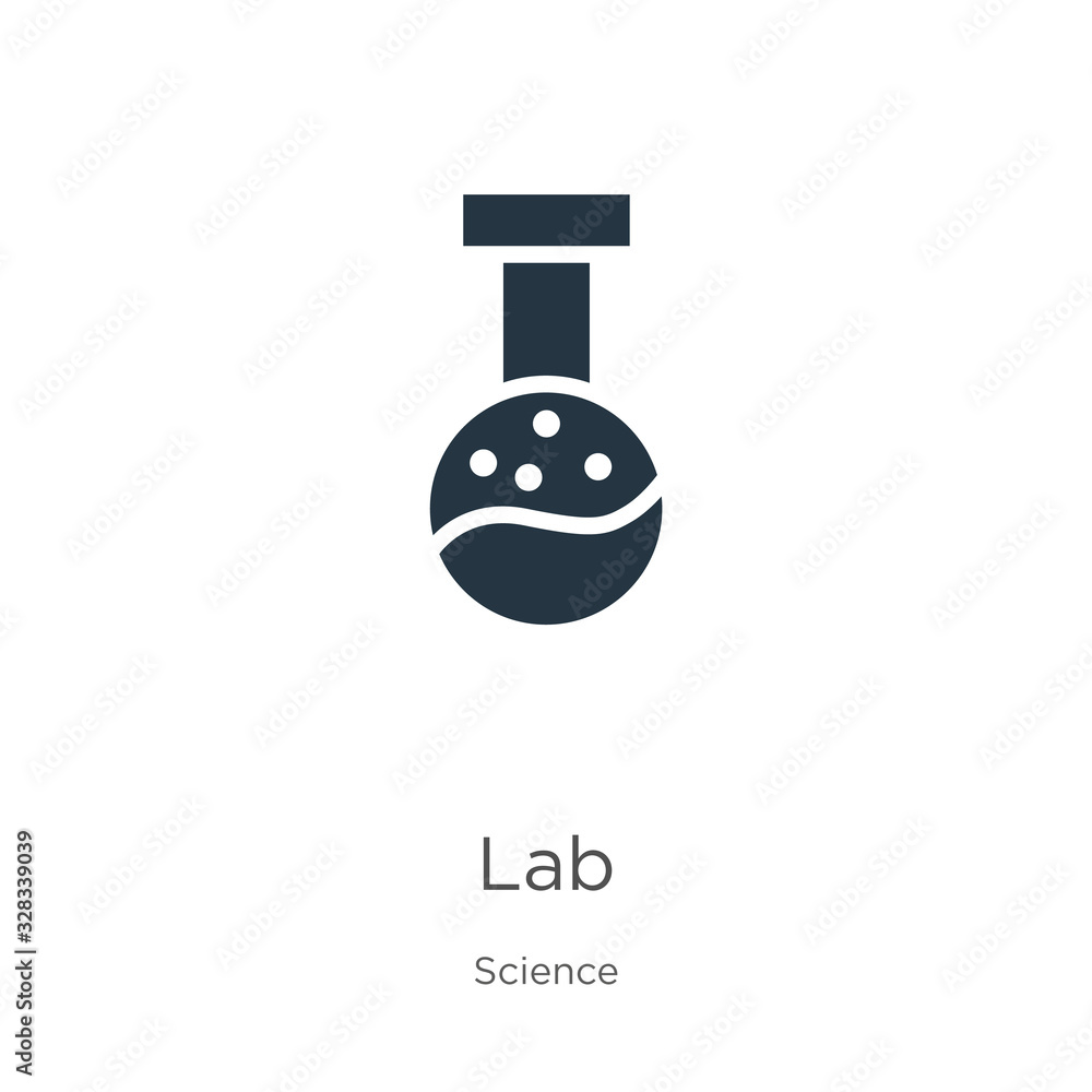 Aufkleber lab icon vector. trendy flat lab icon from science collection isolated on white background. vector i