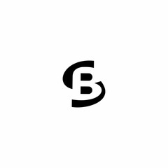 SB BS B S Letter Logo Design Vector