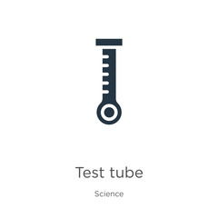 Test tube icon vector. Trendy flat test tube icon from science collection isolated on white background. Vector illustration can be used for web and mobile graphic design, logo, eps10