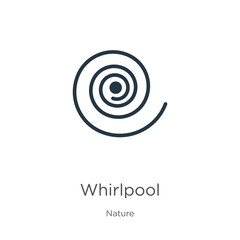 Whirlpool icon vector. Trendy flat whirlpool icon from nature collection isolated on white background. Vector illustration can be used for web and mobile graphic design, logo, eps10