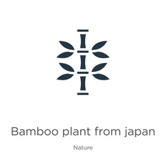 Fototapeta na wymiar Bamboo plant from japan icon vector. Trendy flat bamboo plant from japan icon from nature collection isolated on white background. Vector illustration can be used for web and mobile graphic design,