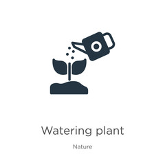 Watering plant icon vector. Trendy flat watering plant icon from nature collection isolated on white background. Vector illustration can be used for web and mobile graphic design, logo, eps10