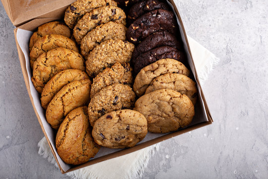 Box of assorted cookies