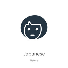 Japanese icon vector. Trendy flat japanese icon from nature collection isolated on white background. Vector illustration can be used for web and mobile graphic design, logo, eps10