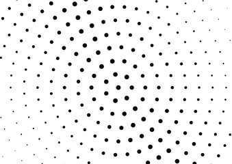 Abstract halftone dotted background. Futuristic grunge pattern, dot and circles.  Vector modern optical pop art texture for posters, sites, business cards, cover, postcards, labels, stickers layout.