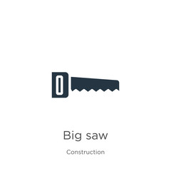 Big saw icon vector. Trendy flat big saw icon from construction collection isolated on white background. Vector illustration can be used for web and mobile graphic design, logo, eps10