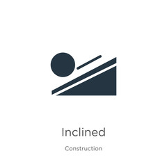 Inclined icon vector. Trendy flat inclined icon from construction collection isolated on white background. Vector illustration can be used for web and mobile graphic design, logo, eps10