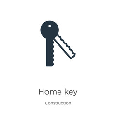 Home key icon vector. Trendy flat home key icon from construction collection isolated on white background. Vector illustration can be used for web and mobile graphic design, logo, eps10