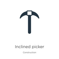 Inclined picker icon vector. Trendy flat inclined picker icon from construction collection isolated on white background. Vector illustration can be used for web and mobile graphic design, logo, eps10