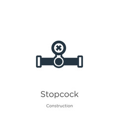 Stopcock icon vector. Trendy flat stopcock icon from construction collection isolated on white background. Vector illustration can be used for web and mobile graphic design, logo, eps10