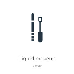 Liquid makeup icon vector. Trendy flat liquid makeup icon from beauty collection isolated on white background. Vector illustration can be used for web and mobile graphic design, logo, eps10
