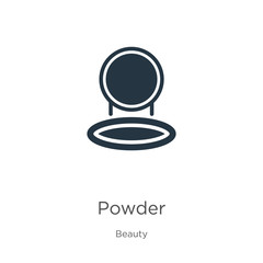 Powder icon vector. Trendy flat powder icon from beauty collection isolated on white background. Vector illustration can be used for web and mobile graphic design, logo, eps10
