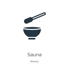 Sauna icon vector. Trendy flat sauna icon from beauty collection isolated on white background. Vector illustration can be used for web and mobile graphic design, logo, eps10