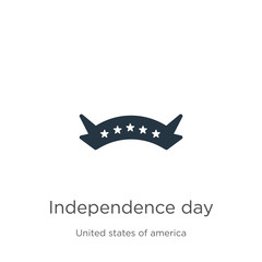 Independence day icon vector. Trendy flat independence day icon from united states collection isolated on white background. Vector illustration can be used for web and mobile graphic design, logo,
