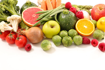 fruit and vegetable- assorted of organic food