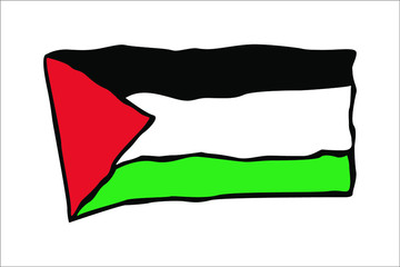 Palestinian flag Vector