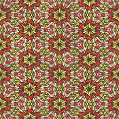 Mosaic autumn motif- seamless creative