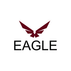 Illustration of abstract eagle vector logo