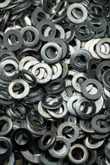 Steel washers for screws used in carpentry and handicrafts for industrial and household. 