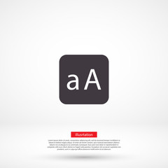 Fototapeta premium ABC vector icon , lorem ipsum Flat design