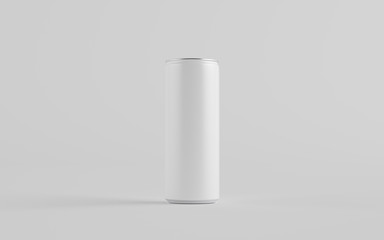 250ml / 8.4 oz. Aluminium Can Mockup - One Can. Blank Label.  3D Illustration
