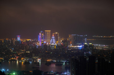 Cathedral Parish near Chinese buildings on Macau 
