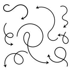 Set of black vector arrow.arrow vector illustration and colection.arrows vector icon