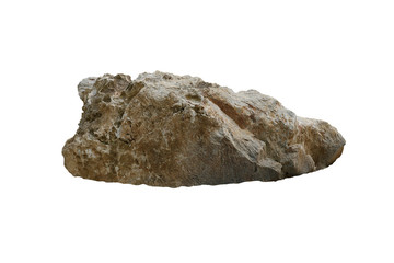 rock isolated on white background 	