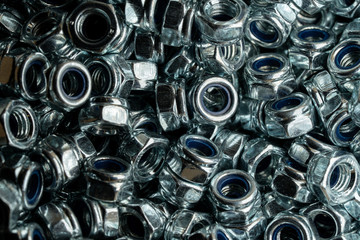 Steel nuts for bolt used in carpentry and handicrafts for industrial and household.